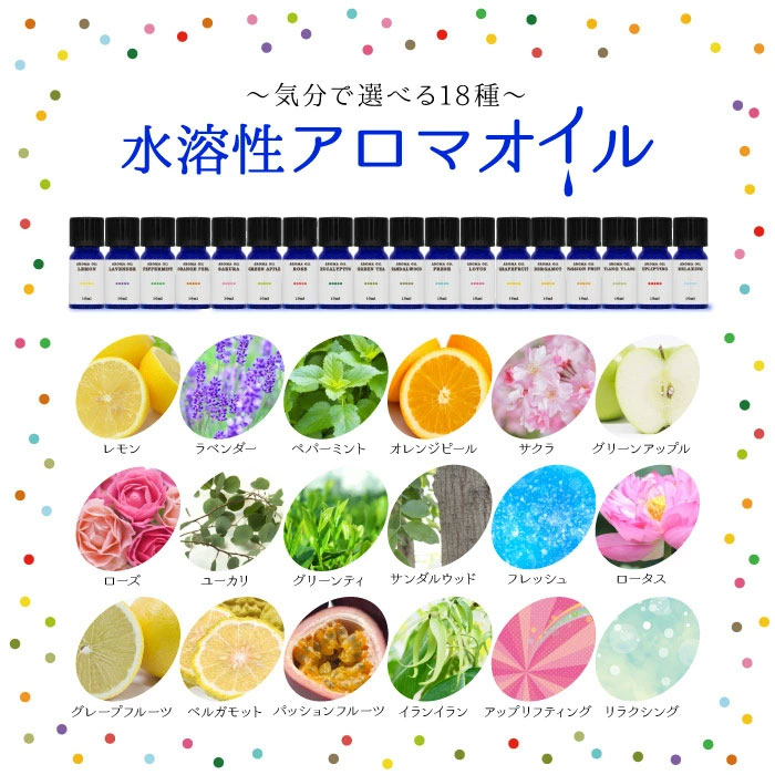 水溶性アロマオイル